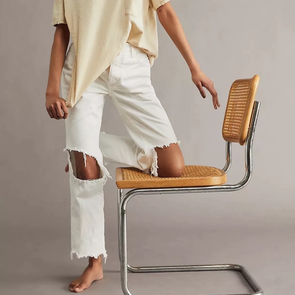 Free People Maggie mid rise straight leg jeans